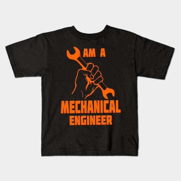 I Am A Mechanical Engineer Kids T-Shirt by Dojaja